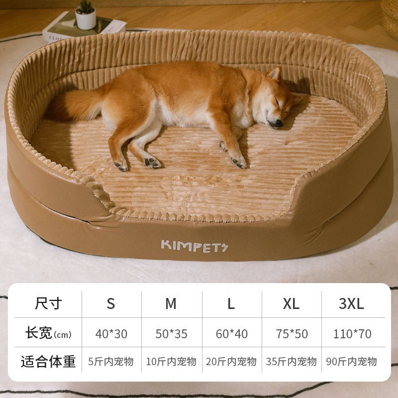 Washable Pet Bed for Dogs & Cats