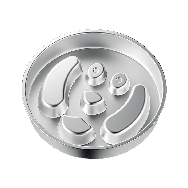 ClubPaws stainless steel slow feeder bowl for slowing down fast eaters