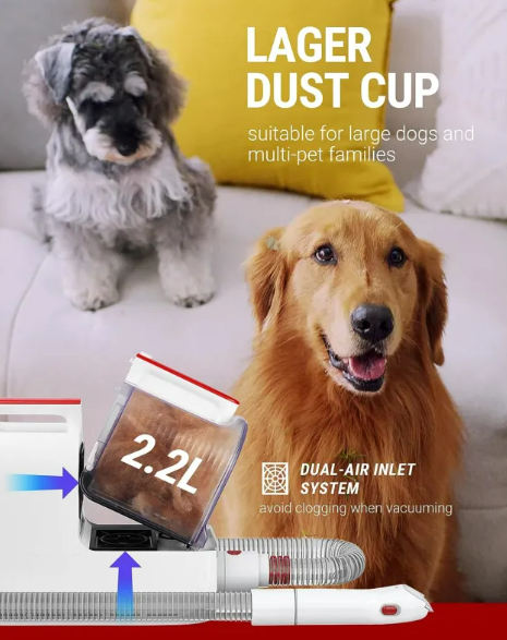 All-in-One Pet Grooming Vacuum Kit