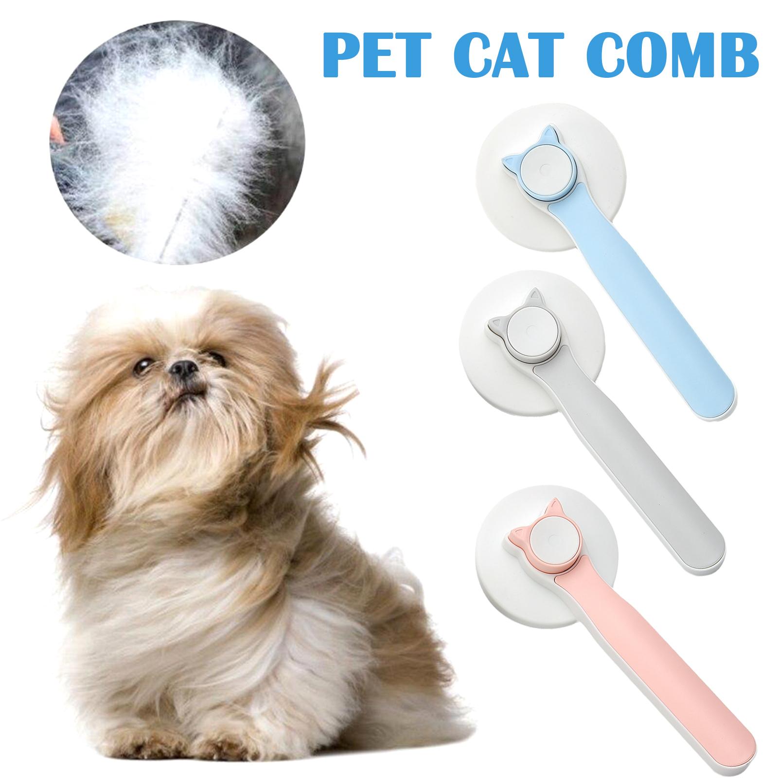 ClubPaws Self-Cleaning Slicker Brush in blue, stainless-steel grooming brush for dogs