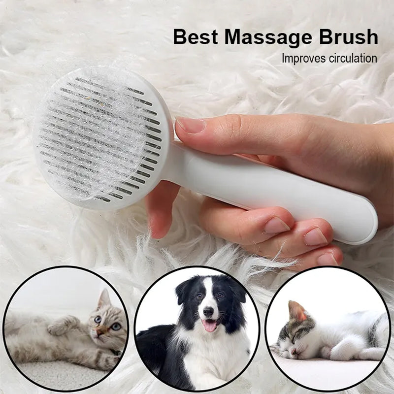 ClubPaws Self-Cleaning Slicker Brush for dogs, product view 7