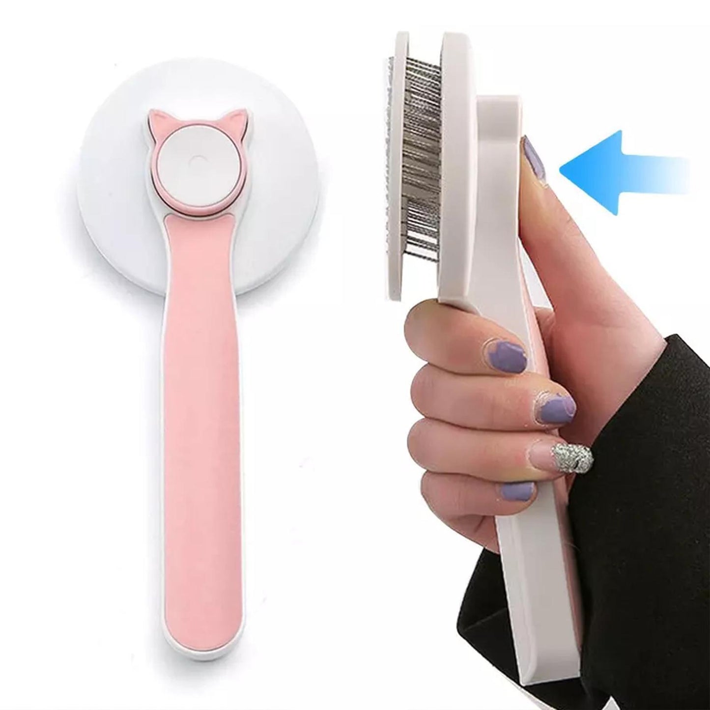 ClubPaws Self-Cleaning Slicker Brush for dogs, product view 6