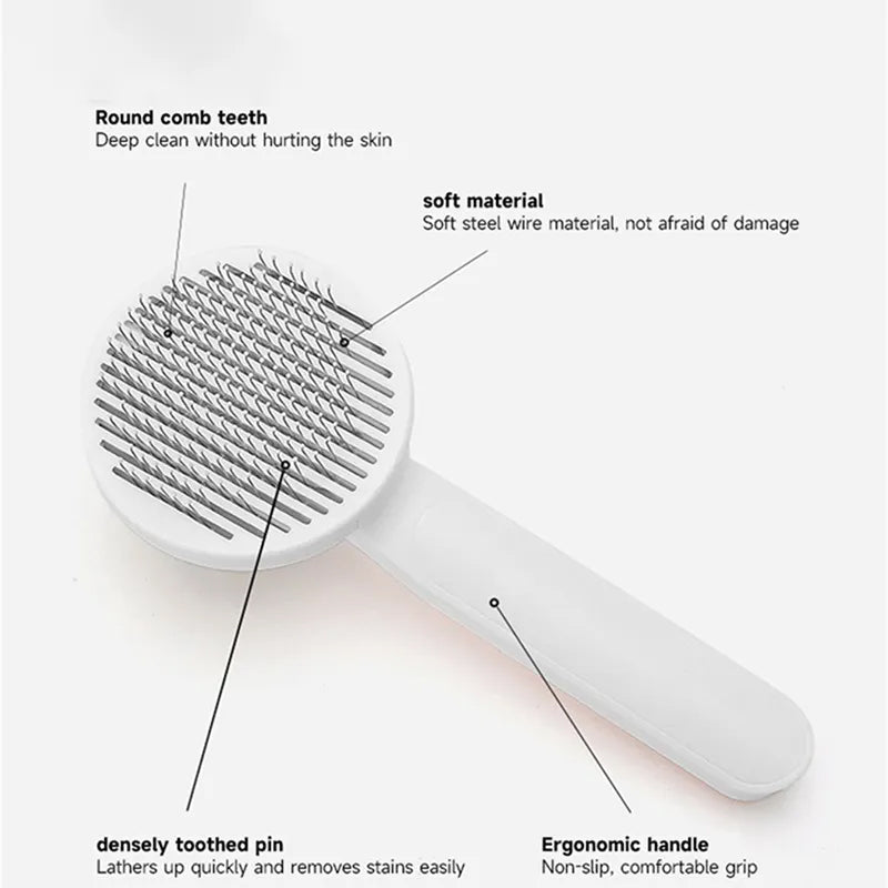 ClubPaws Self-Cleaning Slicker Brush for dogs, product view 5