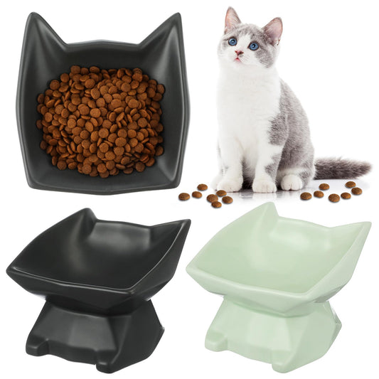 Tilted Anti-Vomit Elevated Cat Bowl