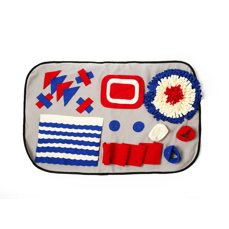 ClubPaws Enrichment Snuffle Mat, non-slip backing on the underside, gray colourway