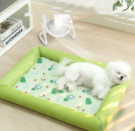 Pet cooling sandwich mat for dogs and cats