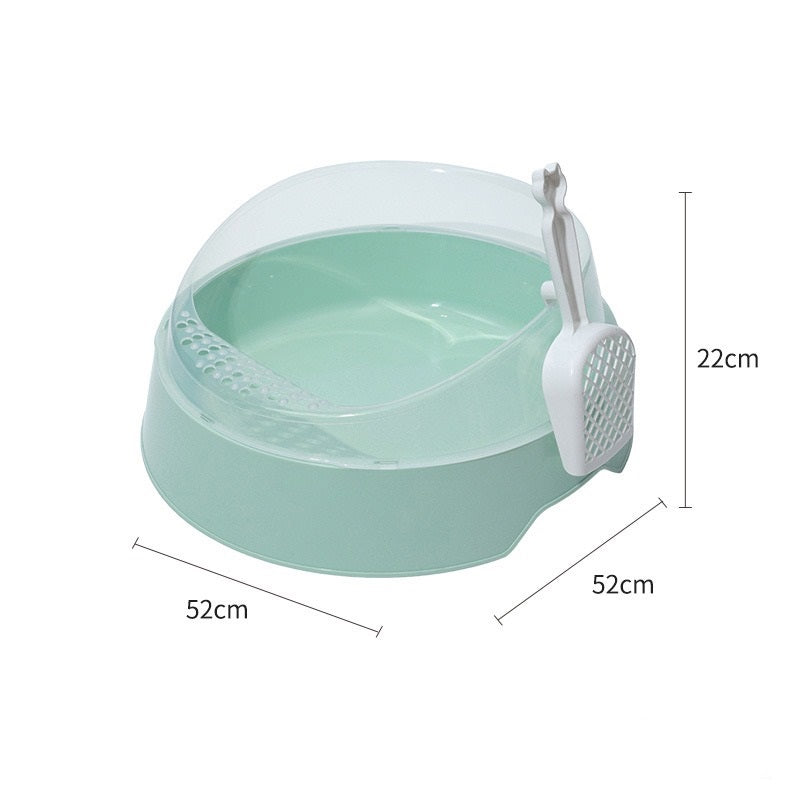 Semi-Enclosed Litter Box with Scoop