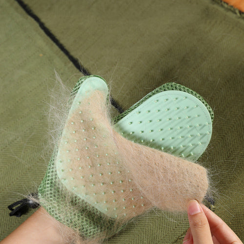 Silicone Pet Hair Removal & Massage Glove