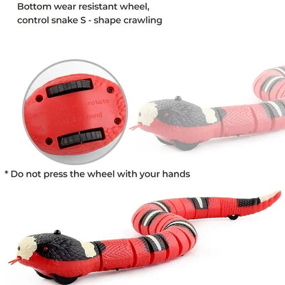 USB Rechargeable Interactive Snake Toy for Cats