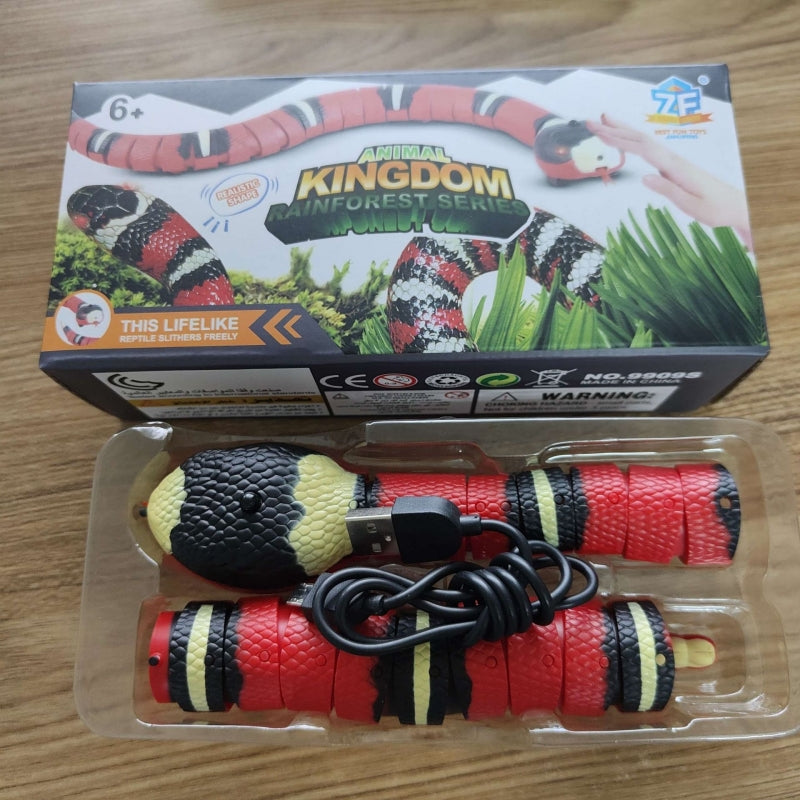 USB Rechargeable Interactive Snake Toy for Cats