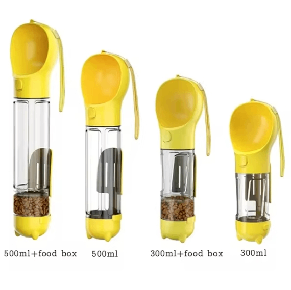 3-in-1 Water Bottle & Food Dispenser
