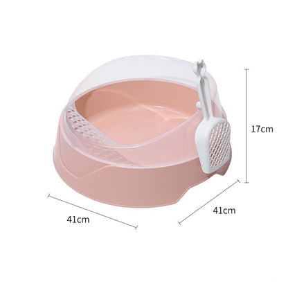Semi-Enclosed Litter Box with Scoop